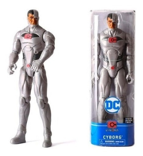 Figura Cyborg 30 Cms Original Colección Dc Comics