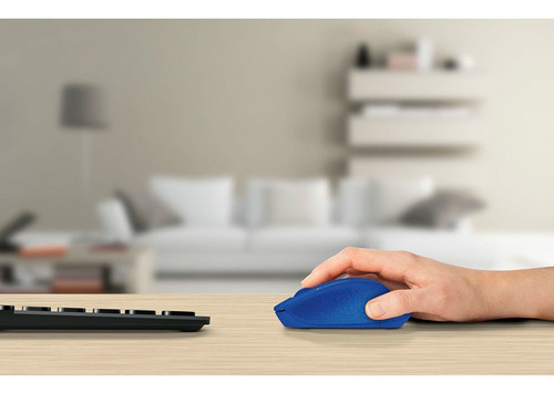 Logitech M280, Mouse Inalámbrico Cómodo Diseño Curvo - Azul