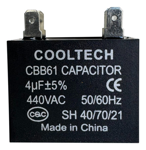 Pack X 5 Unidades Capacitor Para Ventilador 2uf 450 Vac