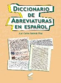 Diccionario De Abreviaturas En Español - Galende Diaz, J...