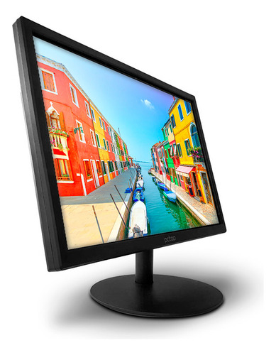 Monitor Pctop MLP185HDMI led 18.5" preto 100V/220V