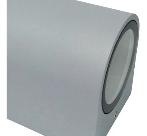 Apliqué Exterior Led Porta 2 Ampolletas * Gu-10 Gris/ Hb Led