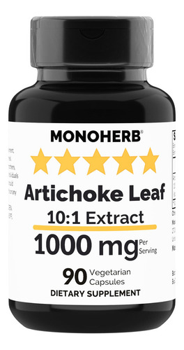 Monoherb Extracto De Hoja De Alcachofa 1000 Mg - 90 Cápsula