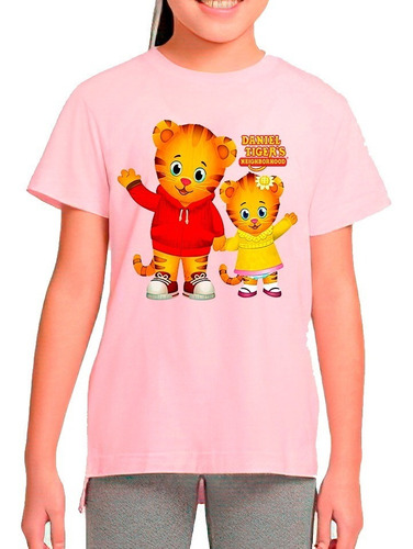 Polera Estampada Daniel Tiger Algodón Unisex Personajes C103