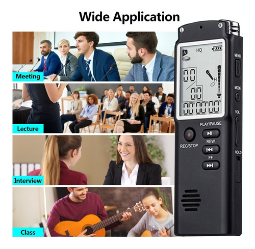 Imagen 5 de 8 de Grabadora De Voz Digital De 32 Gb Grabadora Activada Por Voz