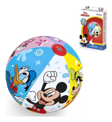 Pelota Playa Inflable Bestway Spiderman, Mickey, Disney