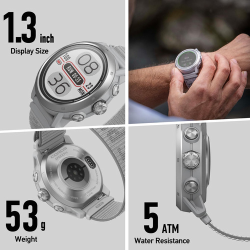 Reloj Gps Coros Apex 2 Pro Outdoor Zafiro Titanio De 1,3 Pul