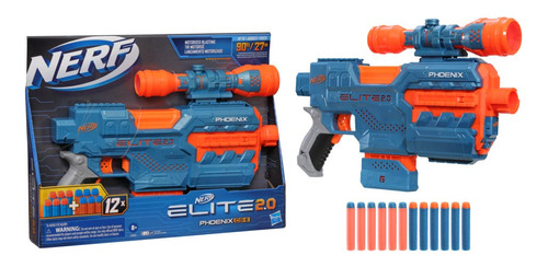 Nerf Elite 2.0 Phoenix Cs-6 Lanzador Motorizado, 12 Dardos O