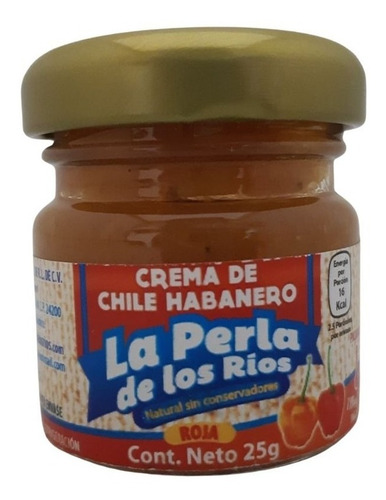 Imagen 1 de 1 de Mini Salsa Habanera Roja La Perla De Los Ríos