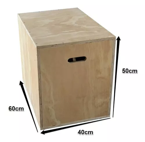 Cajón De Salto Crossfit Foam Forrado En Lona 78Cm X 60Cm X 50Cm