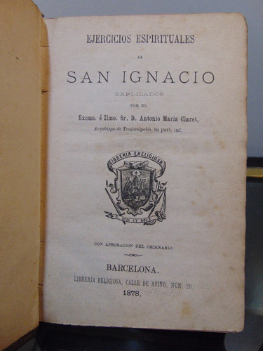 Adp Ejercicios Espirituales De San Igancio A. M. Claret 1878