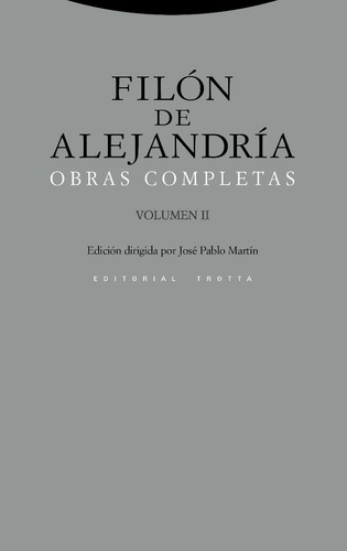 Obras Completas. Volumen Ii - Filon De Alejandria