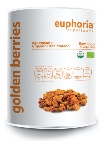 Euphoria Superfoods Golden Berries Orgánico 500 G