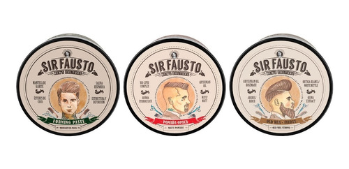 Pomada Opaca + Forming Paste + Old Wax Fuerte Sir Fausto