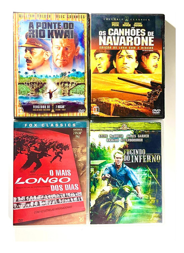 Coleção Clássicos Da Segunda Guerra Mundial 4 Filmes 6 Dvds