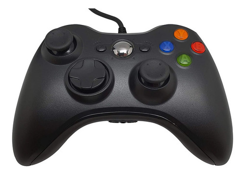 Control Xbox 360 Alambrico Pc  Windos Usb Negro Gamepad Caja