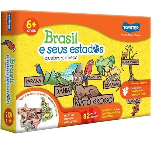 Brasil E Seus Estados 82 Pecas Toyster