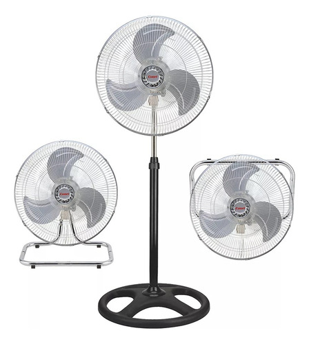 Pack 2 Ventiladores 18  Metal 3 En 1 De Pie Piso Y Pared