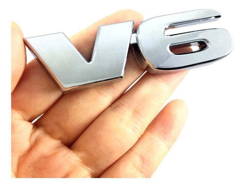 Emblema V6 Metal 3d Lujo Toyota Volkswagen Ford Chevrolet 