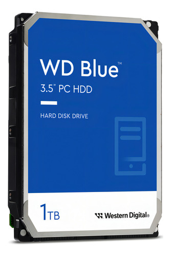 Disco rígido Wd Western Digital de 64 MB Sata 3 2 de cor azul