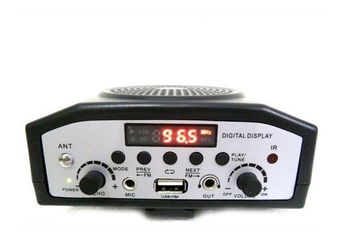 Imagen 6 de 8 de Amplificador Portatil Con Microfono Usb Radio Fm Pa-903u
