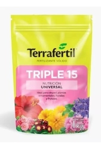 Fertilizante Triple 15 1kg. Cultivo. Nutrientes. Hidroponia.