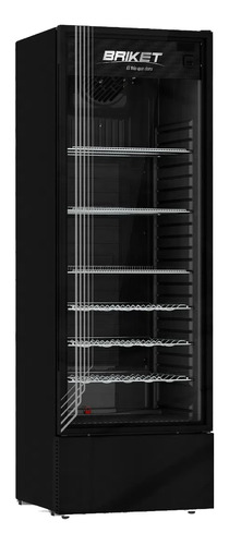 Exhibidora Briket 417 Litros Master 4300 Full Glass Black Ev