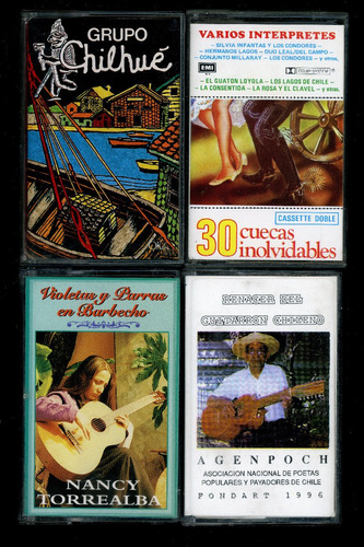 Set De 4 Cassettes Folklóricos Originales De Colección. A10.