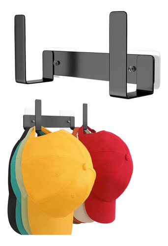 Perchero Para Gorras Resistente Y Duradero De Color Negro