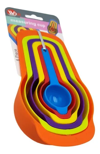 6 Cucharas Medidoras Cocina Repostería Medida Taza (lpj-363)