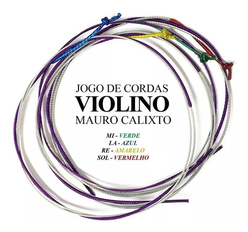 Jogo De Corda Violino 4/4 Mauro Calixto Qualidade Premium