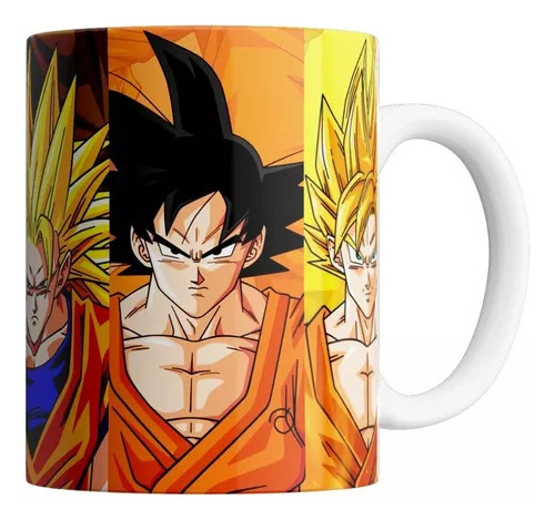 Taza De Ceramica Anime Goku Evolucion