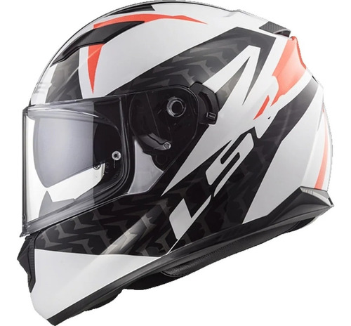 Casco Ls2 320 Integral Commander Blanco Doble Visor Hptt 