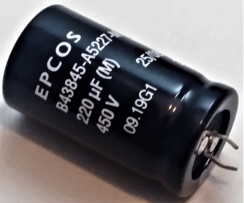 Capacitor Eletrolítico 220uf X 450v 85°c Epcos