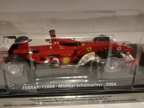 Formula 1, Ferrari F2004, Schumacher, Año 2004, Escala 1/24
