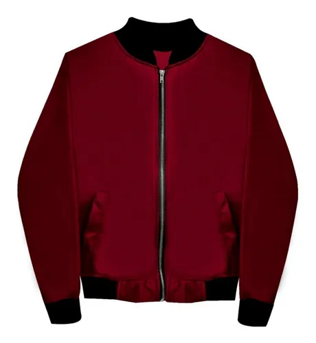 Bershka Bomber Jacket Vino Hombre