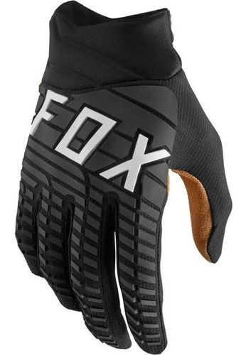 Guantes Fox 360 Paddox Black 2022 para motocross trail, color negro, talla S