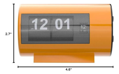 Reloj De Mesa Bhning, Reloj Flip Auto, Formato 12 Horas