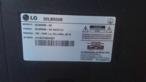 Tv LG Led 32 Polegadas, Com Tela Quebrada
