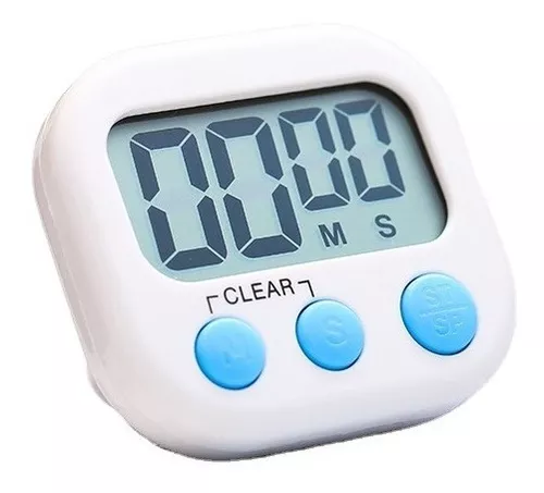 Timer Digital magnético com alarme sonoro e visor LCD para cozinha -  Camicado