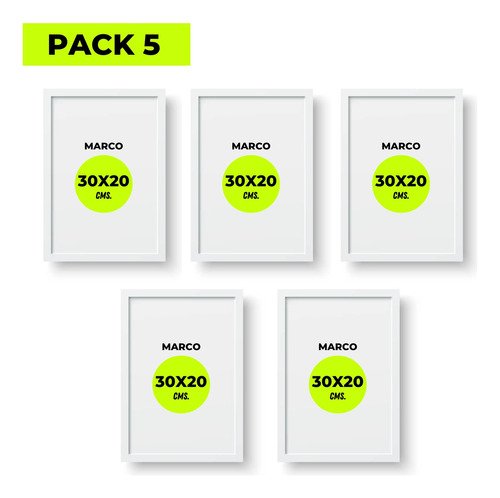 Pack Marco Para Foto Portaretrato Tamaño Decoración Cuadro