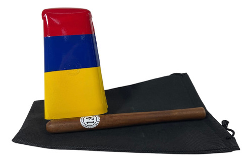 Campana Salsa Mediana 17cm De Colombia Con Estuche Y Palo