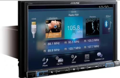 Estereo Alpine Pantalla X 108 Doble Din 8 Pulgadas Gps Usb 