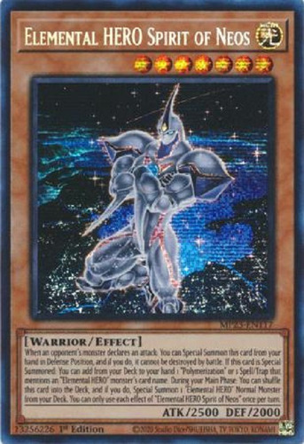 Héroe Elemental Espíritu De Neos Prismatic Secret Raro Yugio