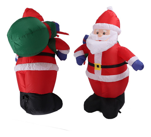 Bolsa De Regalo Inflable Para Decoración De Papá Noel De 3.9
