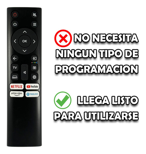 Control Remoto Para Vios Smart 4k Netflix Prime + Funda