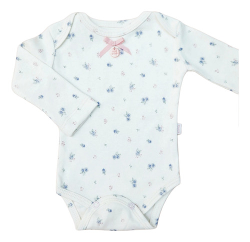 Body Rositas Mini Anima Manga Larga Interlock Bebe Crudo