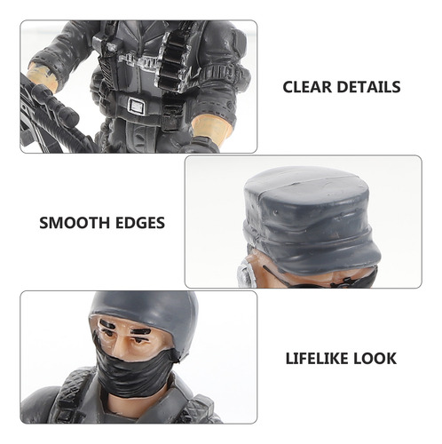 1 Juego De Maquetas De Soldado De Simulación Soldier Playthy