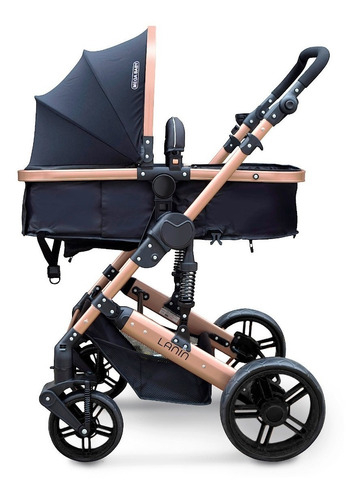 Imagen 4 de 8 de Cochecito Mega Baby Cuna Paseo Bebe Lanin Convertible