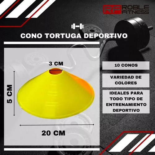 Pack X20 Conos Entrenamiento Tortuga Y 17cm Coordinacion